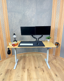 Escritorio Premium Ajustable En Altura Eléctrico Con Multitoma.