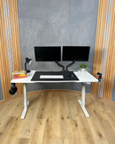 Escritorio Premium Ajustable En Altura Eléctrico Con Multitoma.