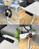 Escritorio Premium Ajustable En Altura Eléctrico Con Multitoma.