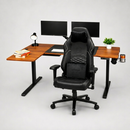 Escritorio Ajustable En Altura L Eléctrico + Silla Gamer MX88