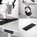 Escritorio Premium Ajustable En Altura Eléctrico Con Multitoma.