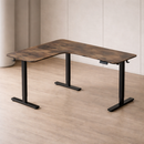 Escritorio Ajustable Eléctrico en L Profesional 3 Patas 2 Motor