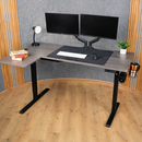 Escritorio Premium Ajustable En Altura Eléctrico Con Multitoma.