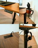 Escritorio Ajustable En Altura L Eléctrico Con Multitoma Premium