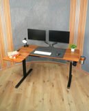 Escritorio Ajustable En Altura L Eléctrico Con Multitoma Premium