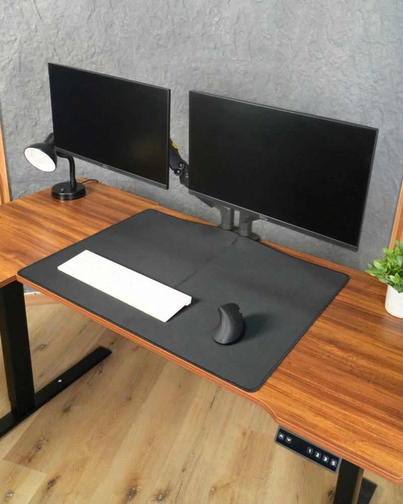Escritorio Ajustable En Altura L Eléctrico Con Multitoma Premium