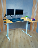 Escritorio Ajustable En Altura L Eléctrico Con Multitoma Premium