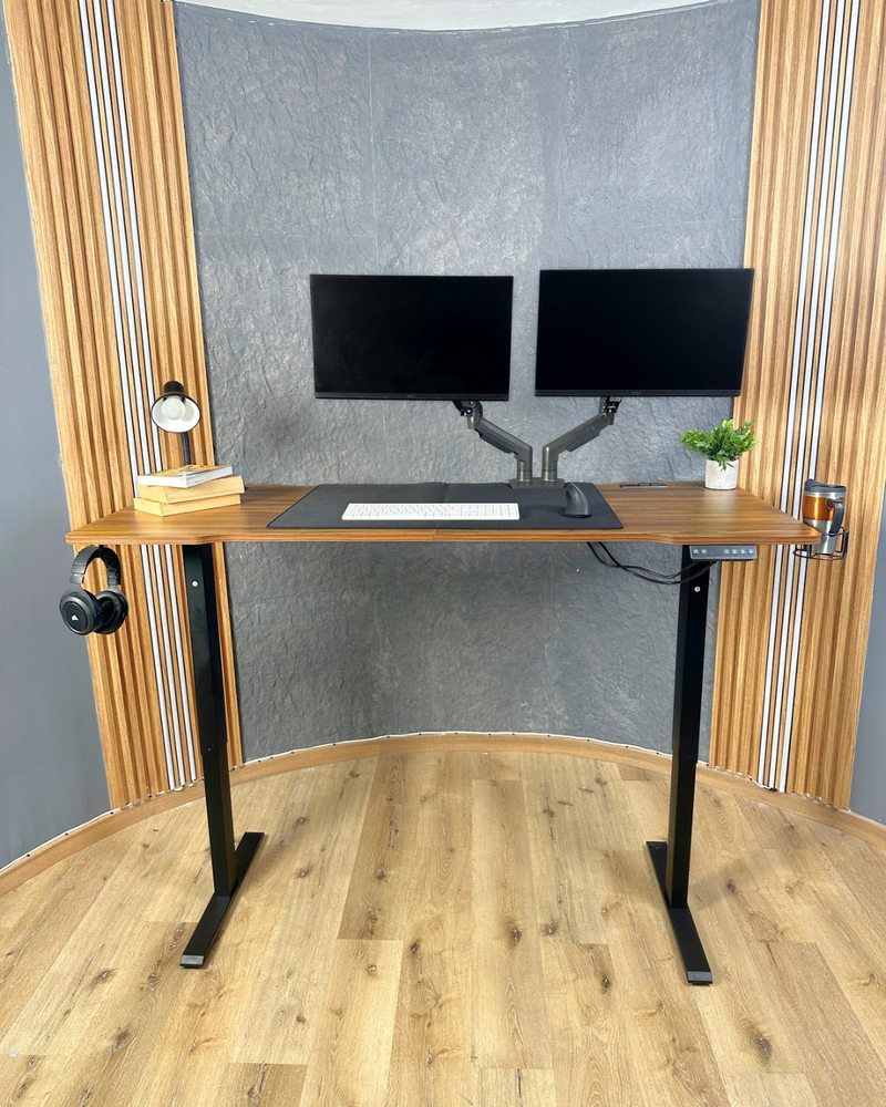 Escritorio Premium Ajustable En Altura Eléctrico Con Multitoma.