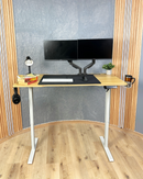 Escritorio Premium Ajustable En Altura Eléctrico Con Multitoma.