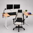 Escritorio Ajustable En Altura L Eléctrico + Silla Gamer MX88