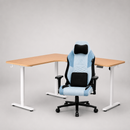 Escritorio Ajustable en L Profesional 3 Patas 2 Motor + Silla Gamer MX88