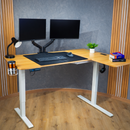 Escritorio Premium Ajustable En Altura Eléctrico Con Multitoma.