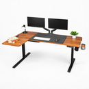 Escritorio Ajustable En Altura L Eléctrico Con Multitoma Premium