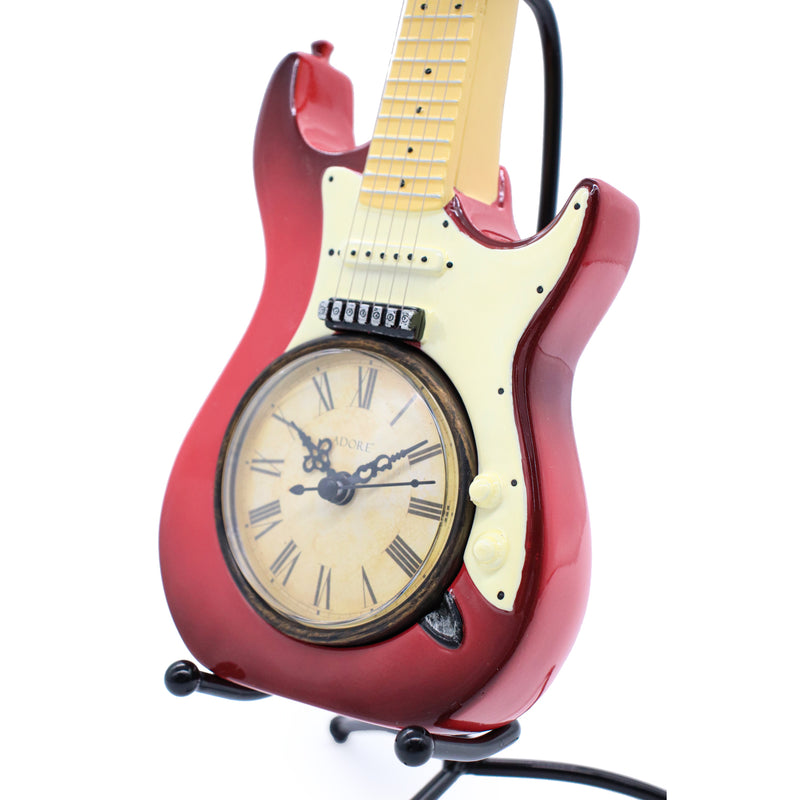 Reloj Decorativo En Forma De Guitarra 2-08