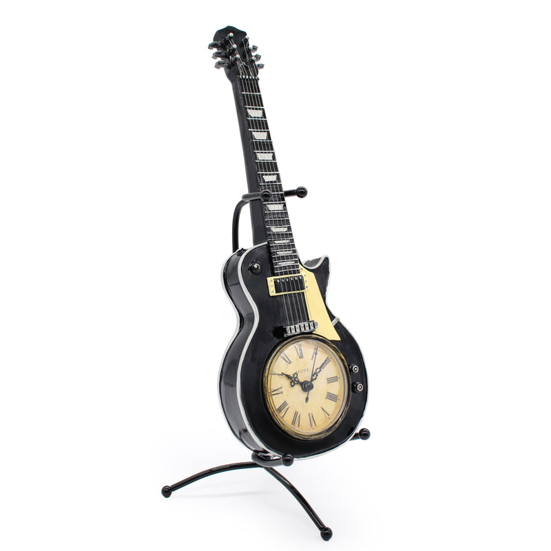 Reloj Decorativo En Forma De Guitarra LP Negro 2-03