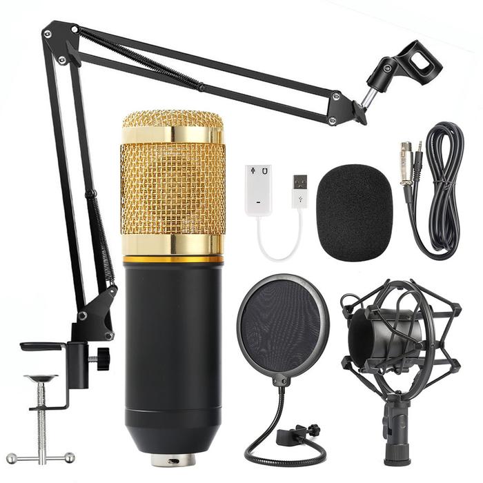 Micrófono Condensador Profesional De Alta Calidad Podcast, Youtube, Twich , Skype