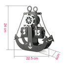 Reloj De Mesa Diseño Ancla Metálico (Envió Gratis)