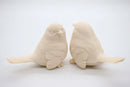 Figura Decorativa De Pareja De Pajaritos En Piedra Molida