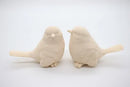 Figura Decorativa De Pareja De Pajaritos En Piedra Molida