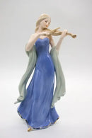 Porcelana De Mujer Europea Tocando Violín