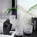 Figura Decorativa Hombre Sentado De Arenisca Para El Hogar