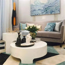 Figura Decorativa Hombre Sentado De Arenisca Para El Hogar