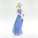 Porcelana De Mujer Europea Tocando Saxofón