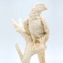 Figura De Loro En Palo Echa En Piedra