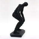 Figura En Piedra Molida De Hombre Cansado