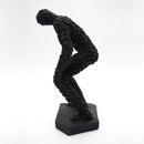 Figura En Piedra Molida De Hombre Cansado