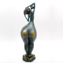 Figura De Mujer Caderona Alta Con Jarron