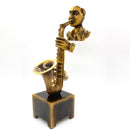 Estatua De Saxofonista Hombre Tocando Saxofón