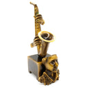 Estatua De Saxofonista Hombre Tocando Saxofón