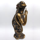 Figura De Medio Cuerpo Mujer El Cabello Suelto Poliresina