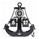 Reloj De Mesa Diseño Ancla Metálico (Envió Gratis)