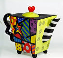 Cafetera Estilo Cuadrada Colores Diseño Tipo Brito En Ceramica