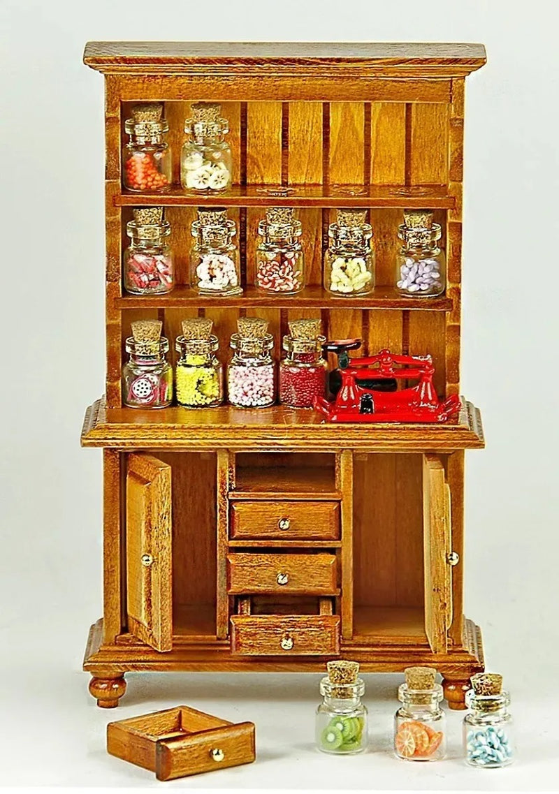 Mueble De Cocina Conservas Miniatura Madera Decoración