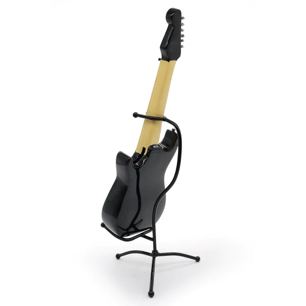 Alcancía Con Diseño De Guitarra Negra 1-52 (Calavera)